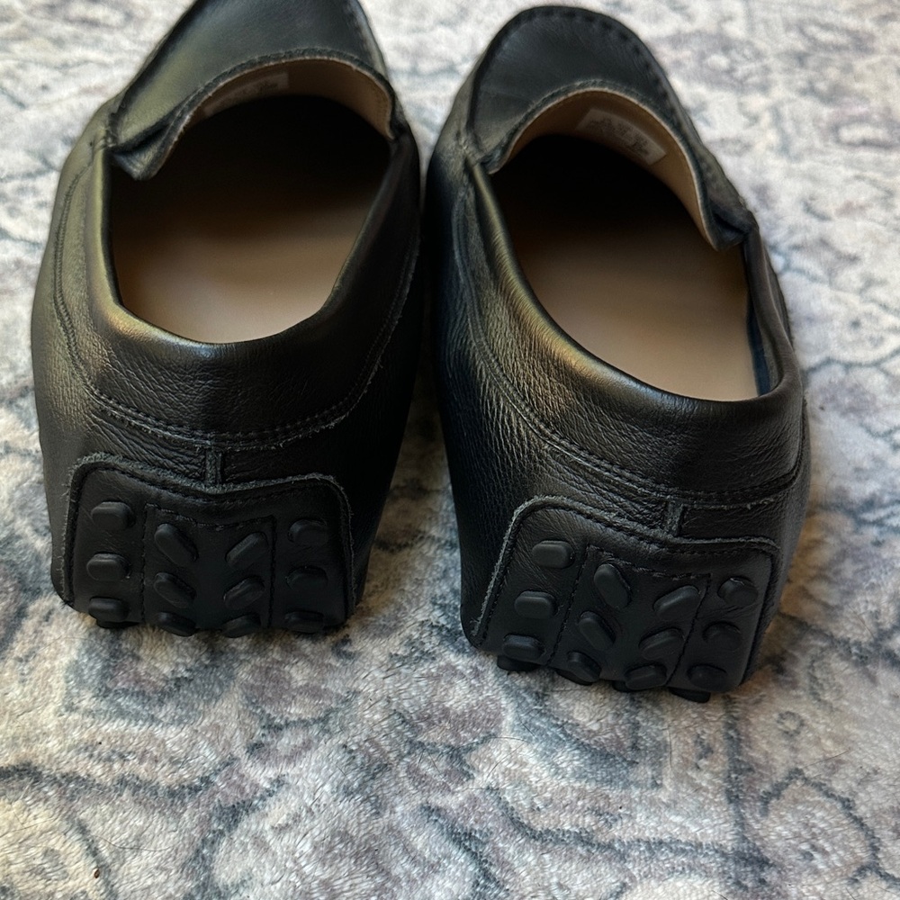 Lacoste Black Leather Men's Slip-On Loafers - Picture 6 of 10